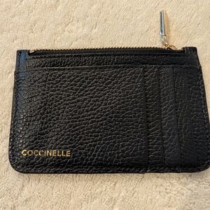 Authentic Coccinelle Navy Leather Card Holder